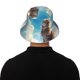 thumbnail image 5 of Balery Blue Sky Winged Cat Sombreros para el sol para hombre y mujer, sombrero de pescador con UPF 50+, 5 of 6