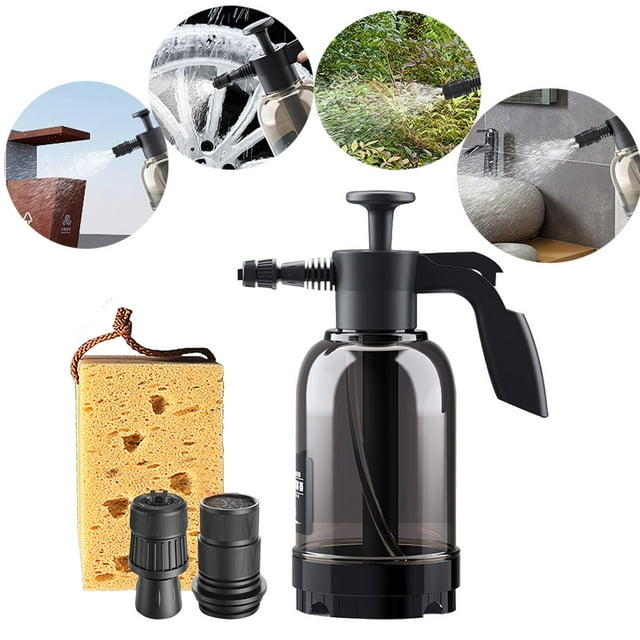 Portable 2L Car Wash Foam Pressure Sprayer Continuous Auto Cleaning Equipment CUTICAT Pulverizador de espuma