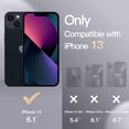 thumbnail image 2 of JETech Magnetic Silicone Case for iPhone 13 6.1-Inch, Compatible with MagSafe, Silky-Soft Touch Phone Cover with Camera Lens Full Protection (Navy), 2 of 6