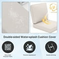 thumbnail image 3 of Yeahumalia 2 Packs Outdoor Patio Deep Seat Cushions 23'' x 24'', Water and Fade Resistant, Beige, 3 of 9