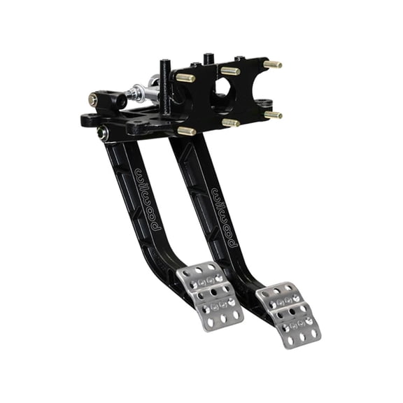 Wilwood 340-15075 Reverse Swing Mount Tru-Bar Aluminum 6.25:1 Brake and 5.1:1 Clutch Pedal Combo