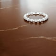 thumbnail image 6 of KEEVA JEWELS 0.55 Carat Round Lab Grown Diamond Anniversary Band for Women, Made in 10K White Gold Size 7.5, 6 of 6