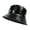 Black, variant on Hats Bright Leather Color Double Fisherman's Women's Outdoor Sun Basin Foldable Travel Men Multicolor Optional Hat