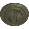 thumbnail image 3 of Ekena Millwork 18 1/2"W x 13 1/2"H x 1 7/8"P Saverne Ceiling Medallion, Hand-Painted Witch Hazel, 3 of 4