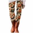 thumbnail image 4 of Hkoxplj Leggings for Women Halloween Leggings High Waisted Leggings Soft Stretchy Full Length Footless Pants Pumpkin Bat Spider Print Fall Winter Cute Leggings for Daily Wear Yoga Workout Leggings, 4 of 5
