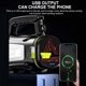 thumbnail image 4 of Mano Súper Brillante Linterna Led Recargable Banco De Energía Reflector Impermeable Foco Portátil Para El Hogar Pesca Al Aire Libre Senderismo Camping Yuarrent HA039332-00, 4 of 6
