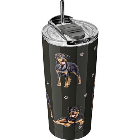 

Rottweiler Athenstics 16 Oz. Stainless Steel Vacuum Insulated Tumbler with Spill Proof Lid - 3D Print - Insulated Travel mug for Hot or Cold Drinks (Rottweiler Tumbler)