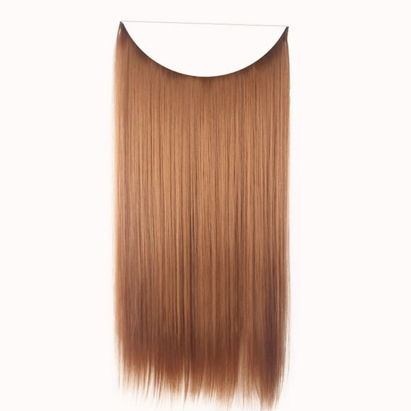 New Fishing Line Chemical Fiber High Temperature Thread Connection Hair Piece - Fashion Thick Clip in Hair Extensions Straight Curls Full Head Hairpiece Clip , Easter Makeup Wig, Mother'S Day Gifts