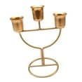 thumbnail image 1 of Candelabro de 3 brazos, candelabro de hierro, adorno, candelabro de moda, soporte para mesa de comedor, decoración del hogar Estilo D, 1 of 9