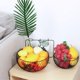 thumbnail image 5 of 2 piezas de cesta redonda de hilo negro para aperitivos, almacenamiento de artículos para el hogar, cesta de fruta de alambre moderna, 5 of 5