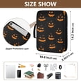 thumbnail image 3 of Haosy Accordion File Organizer Zipper Binder 500 Sheet 6-Tab Expanding File Folder Multi-Pocket 1.2 Inch 3 Ring Orange Halloween Pumpkin Face, 3 of 7