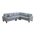 thumbnail image 4 of PonLiving 95.5" Sectional Couch Corner Sectional Lounge Sofa Unique Own Combination Sectional Sofa, Pallid Grey, 4 of 6