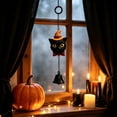 thumbnail image 4 of Miwamany Halloween Wind Chime Hanging Decor, Pumpkin Black Cat Bat Ghost Witch Ornament, Festive Door Wall Bell for Home Party Decoration, 4 of 6