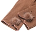 thumbnail image 6 of Fashion Warm Outdoor Sport Touch Screen Women Gloves Full Finge Mittens Winter Gloves LIGHT BROWN, 6 of 8