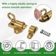 thumbnail image 2 of Uxcell 6-Pack Pestillos de Cierre Automático, Pestillo Resistente de Aleación de Aluminio con Tornillos/ Ventana/Puerta[Oro], 2 of 6