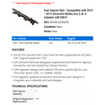 thumbnail image 2 of Fuel Injector Rail - Compatible with 2013 - 2014 Chevrolet Malibu Eco 2.4L 4-Cylinder LUK VIN R - AC Delco, 2 of 2