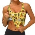 thumbnail image 2 of Sikiie Car Tent Trees Print Strappy Sports Bra for Women Padded Push Up Sports Bra Athletic Running Sports Bra Workout Bra Yoga Bra, 2 of 5