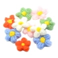 thumbnail image 2 of 10x Flores Ganchillo de de Lana Aplicaciones de Ganchillo Hechas para Bolsos, Manualidades, Decoración de BLESIY Adornos de flores de ganchillo, 2 of 8
