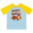 thumbnail image 2 of Curious George Pajamas Toddler Boys' Dreaming Of Bananas Short Sleeve Sleep Set, 2 of 6