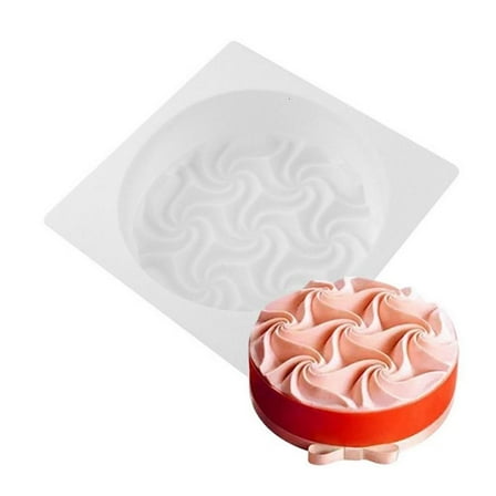 PatungKu Baking Silicone Mold for Jello Mousse Cake 3D Spiral Appearance Silicone Mould
