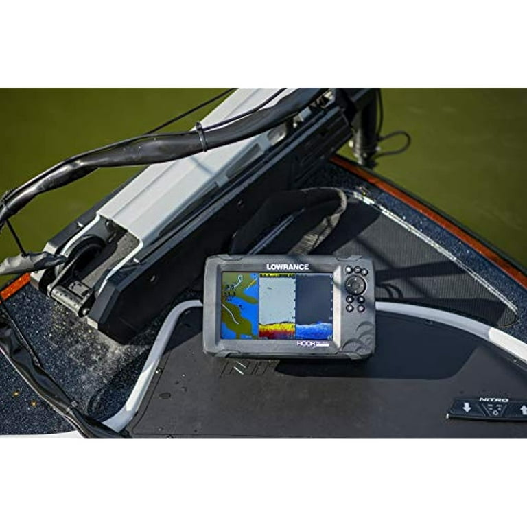 Lowrance 00015515001 Hook Reveal 7X Fish finder Triples hot with Down  scan/Sides can Imaging without Mapping, 7 