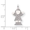 thumbnail image 2 of Beautiful 14k White Gold Kid Charm, 2 of 2