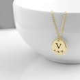 thumbnail image 3 of DIY Tiny Gold Initial Necklace Oro Plata Letra Collar Iniciales Nombre Colgante Joyería de moda Fabricación de acero inoxidable Placa de identificación personalizada para mujeres Mamá Regalo Gargantil, 3 of 3