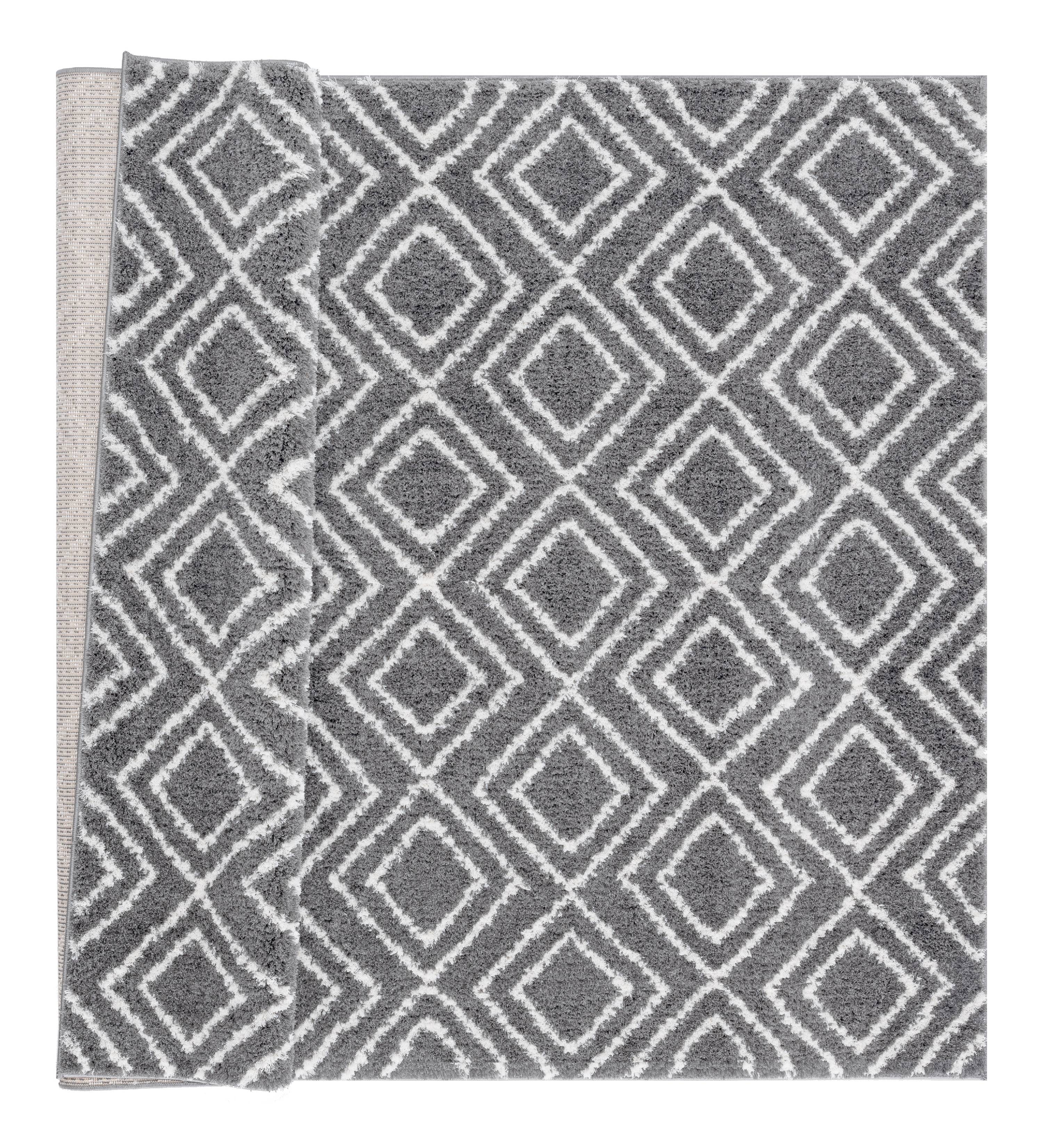 United Weavers Celestial Sarath Modern Geometric Round Area Rug, Grey, 7'10" x 7'10"