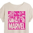 thumbnail image 3 of Marvel - Pink Character Valentine Characters - Women's Oversized Graphic T-Shirt, 3 of 5