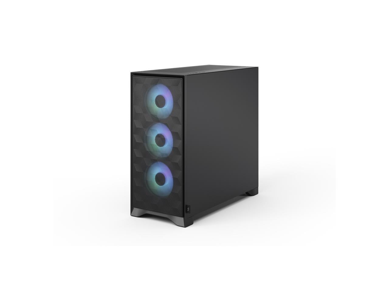 Fractal Design Pop 2 Air Black RGB - Tempered Glass - Performance Airflow PC Gaming Case - Mesh Front Panel - Three 120 mm RGB Fans Included - Spacious Interior - ATX/mATX/ITX Motherboard Support
