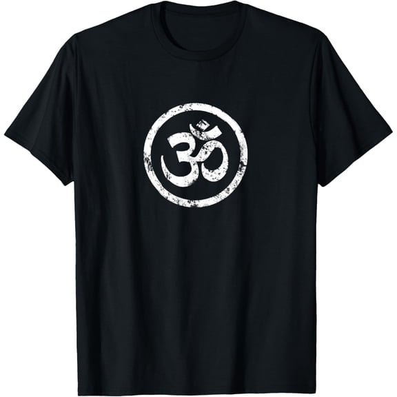 Buddhist Symbol Om Cool Yoga Tao Zen Men Women Buddhism T-ShirtMen's and women's gift, black and white T-shirt, size: Extra large S-4XL