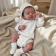 thumbnail image 3 of Realistic Reborn Baby Dolls, 19 inches Soft Cloth Body Baby Dolls, Sleeping Real Life Cute Baby Doll with Toy Accessories Gift Set for Kids Age 3+, 3 of 6