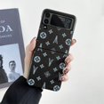 thumbnail image 1 of Patrón geométrico Funda de teléfono para Samsung Galaxy Z Flip 4 3 2 1 Funda de cuero Fundas protectoras lindas para Z Flip3 Flip4 5G Moda zhangmengya LED, 1 of 2