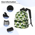 thumbnail image 4 of Daiia Cute Broccoli School Backpack for Men Women, Unisex Large Waterproof Bookbag Schoolbag Casual Daypack for High School/College/Teens/Travel/Work Black, 4 of 8