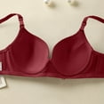 thumbnail image 4 of Blmnix Bra for Women Underwire Lace Bra Push Up Bra Full-Figure Standard Straps Red Wireless bras for Women, 4 of 8