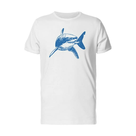 Blue Shark Pen Style Tee Men's -Image by Shutterstock