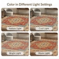 thumbnail image 7 of ODIKA 5'x7' Blue Red Elegance Persian Inspired Washable Area Rug Traditional Motifs with Modern Symmetry and Style Easy Care, Non-Shedding, Pet Friendly, for Small Living Room, Bedroom, 7 of 7