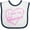 White and Navy, variant on Inktastic I Love My Glamma in Pink Chalk Heart Boys or Girls Baby Bib