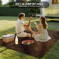 thumbnail image 4 of Brown Wood Outdoor Rug for Patio/Deck/Porch, Non-Slip Large Area Rug 5 x 7 Ft, Vintage Farmhouse Wooden Planks Indoor Outdoor Rugs Washable Area Rugs, Reversible Camping Rug Carpet Runner, 4 of 8