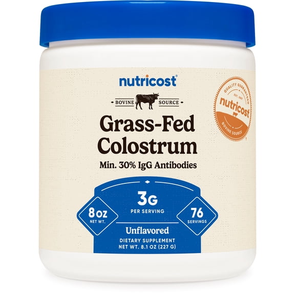 Nutricost Colostrum Powder 8 oz, 76 Servings - Non-GMO Supplement