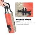 thumbnail image 4 of Yayeee 20oz Insulated Water Bottle Double Wall Stainless Steel with Flip Straw Lid, Illusionary Boat, 4 of 7