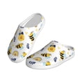 thumbnail image 2 of Kdxio Bees And Rainbows Women's Men's Slippers Plush Slip-On House Slipper for Winter Indoor Soft Cushion Non-slip Fluffy Slides Slippers-13, 2 of 7