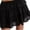 Black, variant on Jinhomg Womens Cute Swing Skirt 2025 Trendy Tiered Ruffled A-Line Skirts Flowy Swing Elastic High Waist Mini Skirt Ladies Summer Y2K Skirts White L