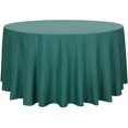 thumbnail image 1 of LAICAIW Round Tablecloth-108 Inch-Water Resistant Spill Proof Washable Polyester Table Cloth Decorative Fabric Table Cover for Dining Table, Buffet Parties and Camping, Green, 1 of 7