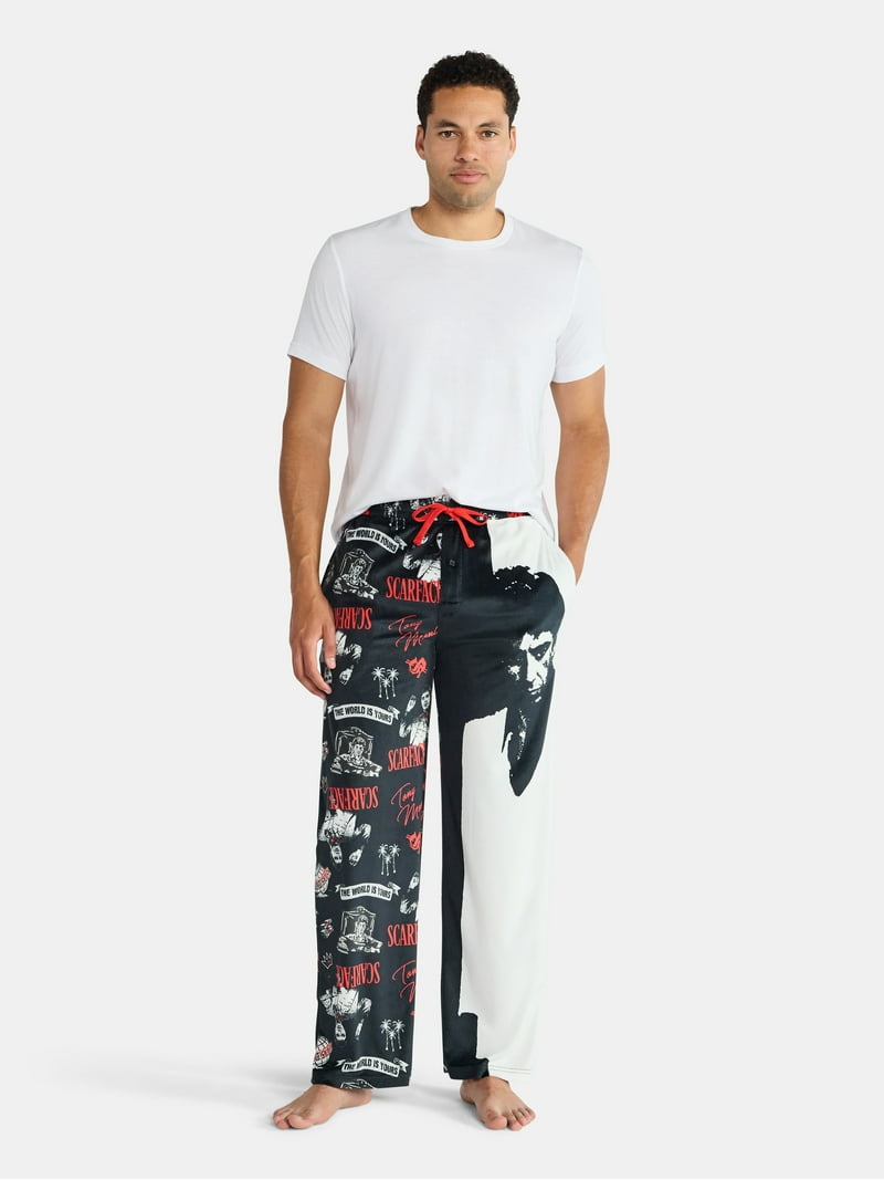 Scarface Men's and Big Men's Split Leg Graphic Pants, Sizes S-2XL