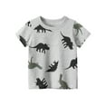 thumbnail image 2 of LYMAYTER Baby Toddler Boys Short-Sleeve T-Shirt Kids Summer 100% Organic Cotton Tees Shirt Top Casual Cartoon Shirt Blouse for 1-9 Years Old, 2 of 9
