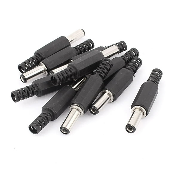 10Pcs 5.5x2.1mm Male Solder DC Power Bucket Tip Plug Jack Connector