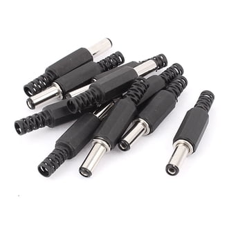 5-Pack DC Male Connectors 5.5x2.1mm – Pure Copper, For Laptops, Cameras, Lights & More