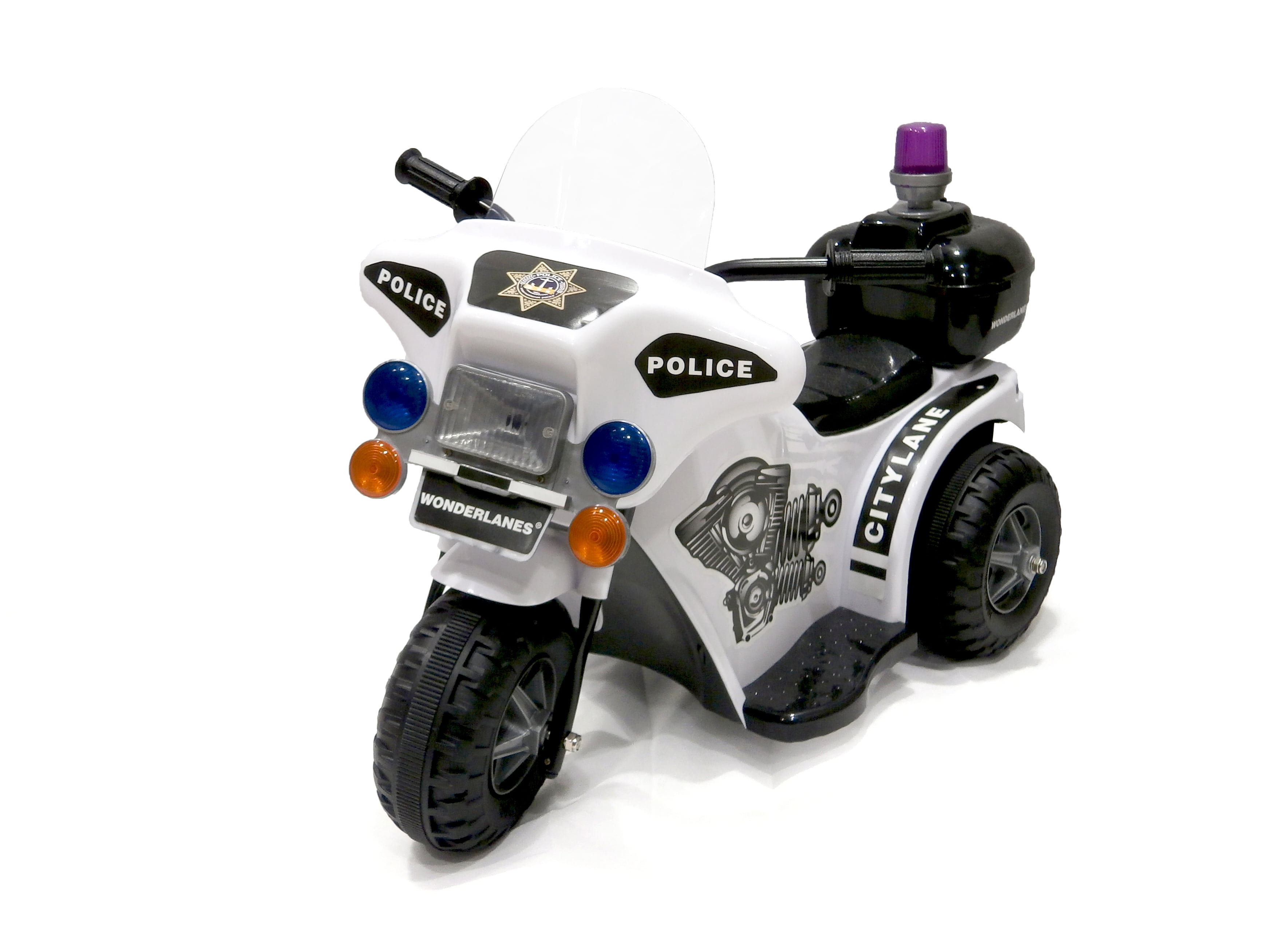 6v ride on police bike