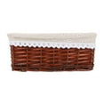 thumbnail image 2 of CNKOO Wicker Basket Kitchen Sorting Basket Washing Clothes Storage Basket for Storage Use Daisy Style  30*20*12cm (Brown), 2 of 6